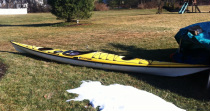 Tempest Pro Kevlar 180 175 170 kayak fiberglass kevlar orange